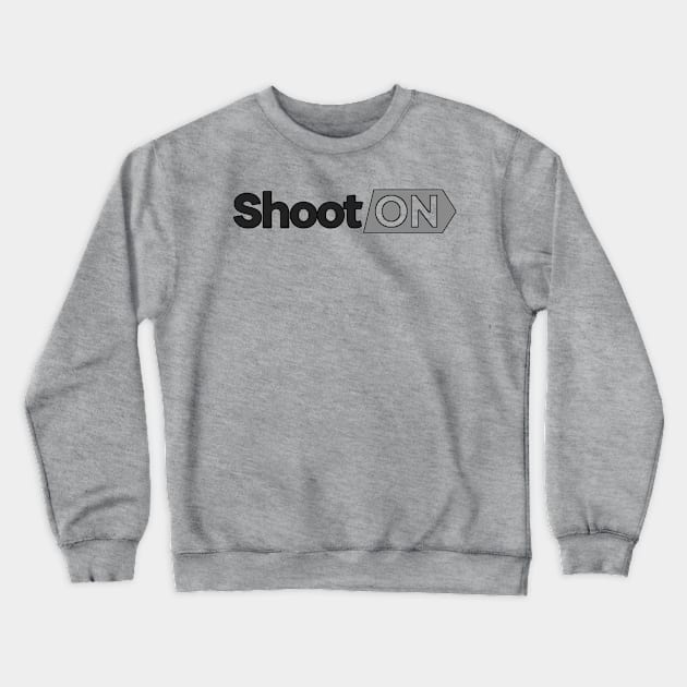 Shoot On Distressed Tee Crewneck Sweatshirt by Afraid Not